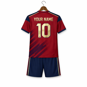 Uniforme de Fútbol Personalizado para Escuelas, Secado Rápido, Transpirable, Tela 100% Poliéster, Nombre y Número del Jugador Sublimados Personalizados - Product Image 2