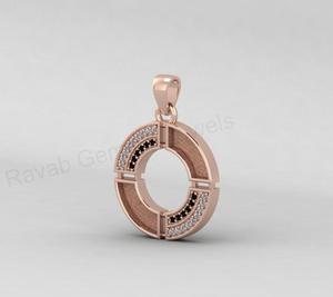 Luxury 18K Gold Plated 925 Silver Geometric Wheel Blank Bezel Charm Pendant Halo CZ Setting Resin Filling Keepsake DIY Jewelry - Product Image 5