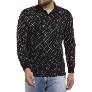 Sweatshirts de couleur unie grande taille pour hommes prix de gros personnalisable polyester coton mélangé basiques tricoté tissage imprimé vente - Product Image 1