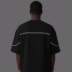 เสื้อยืดผู้ชายฮิปฮอปทรงหลวม แขนสั้น ผ้าฝ้าย 100% ระบายอากาศ แห้งเร็ว กันยับ เป็นมิตรกับสิ่งแวดล้อม ปรับแต่งได้ ขายดี - Product Image 2
