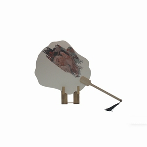 Customizable Logo Wholesale Bamboo Craft Hand Fans High Quality Advertising Cartoon Music Sports Club Souvenirs & Decorations