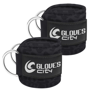 Guantes de neopreno de alta calidad y color sólido, superventas, resistentes, para gimnasio, con correas de tobillo, para máquinas de cable City - Product Image 4