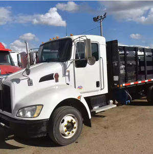 รถบรรทุกพื้นเรียบ Kenworth H T170 ปี 2014 ขนาด 16 ฟุต ขับเคลื่อนด้วยระบบพาวเวอร์ฟูล 260 แรงม้า เกียร์อัตโนมัติ ประตูยกข้างซ้าย จัดส่งรวดเร็ว - Product Image 1