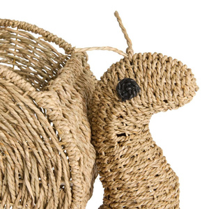 High quality eco-friendly seagrass snail shaped <b>basket</b> woven kids <b>storage</b> <b>basket</b> for laundry toys <b>storage</b> from Vietnam - Product Image 2