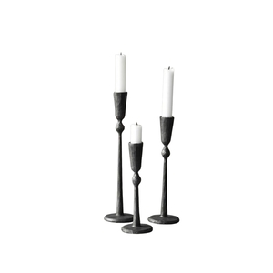 Portavelas Minimalista con Base con Recubrimiento en Polvo e Inserciones de Vidrio Multinivel para Decoración del Hogar, para Mesa de Comedor - Product Image 6