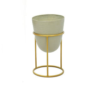 Soporte Moderno para Plantas de Metal Dorado con Maceta, Soporte Minimalista para Macetas de Interior - Product Image 6