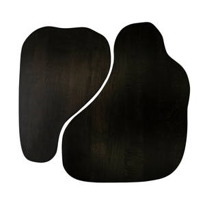 Elegante Juego de Mesas de Centro Encajables de Madera de Teca Sólida con Acabado Oscuro, Mesa de Centro Moderna y Orgánica para el Hogar y Hoteles - Product Image 3