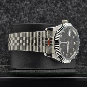 Relojes Mecánicos de 41 mm, Automáticos, de Acero Inoxidable, Dorados, de Dos Tonos, con Bisel Estriado, Fecha, Reloj de Lujo para Hombre con Diamantes, Correa de 16 mm, Puntero - Product Image 5