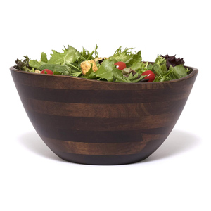Food Grade Wooden Craft Home Dinnerware Bowl Mango Wood 10" Round Bowl for Salad Mixing and Serving Salad Wholesale Supply - Product Image 4