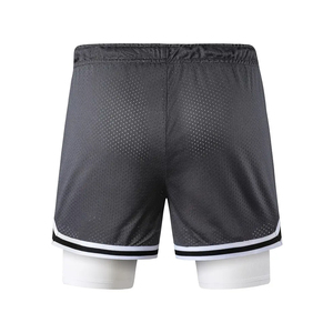 Pantalones Cortos de Malla para Hombre, Estilo Urbano, Lavado Ácido, Desgastados, Vintage, de Poliéster y Spandex, con Logotipo Personalizado, Tallas Grandes - Product Image 2