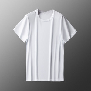OEM custom logo embroidery printed design Ice silk mesh <b>t</b>-<b>shirt</b> summer new men's <b>spot</b> loose men's thin short-sleeved <b>t</b> <b>shirt</b> - Product Image 4