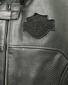 Chaleco de Motocicleta de Cuero Clásico, Bordado, Ecológico, para Verano, Día y Noche, Equipo de Seguridad para Conducir, Personalizado - Product Image 2