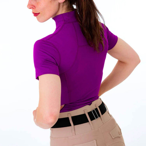 New Custom Color Equestrian Horse Riding Top Horse Riding <b>Base</b> <b>Layer</b> Women Long <b>Sleeve</b> Equestrian Riding Shirt - Product Image 6