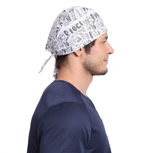 Professional Men <b>Scrub</b> <b>Cap</b> Cotton Surgical Doctor Nurse Adjustable Medical Operating Room Hat Hospital Work <b>Cap</b> Supplier - Product Image 4
