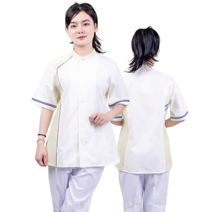 Uniforme de spa informal de algodón japonés para mujer, traje de médico y enfermera de nuevo estilo con bordado, fábrica FMF, venta al por mayor, MOQ bajo - Product Image 4