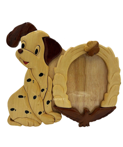 Marco de Fotos de Madera Vintage Hecho a Mano con Intarsia, Recuerdo para Niños de Fábrica Vietnamita, Diseño Personalizado, Regalo Artesanal de Madera - Product Image 2