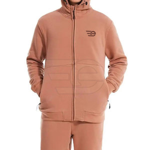 Survêtements d'entraînement actifs pour hommes, à capuche avec cordon de serrage, décontractés, pour l'hiver, la gym, la course à pied, le jogging, le fitness, l'extérieur, légers, 100% coton - Product Image 6