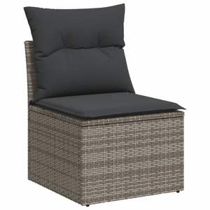 Grey Garden <b>Sofa</b> <b>Set</b> Outdoor Rattan Cushioned Waterproof Contemporary Design - Product Image 5