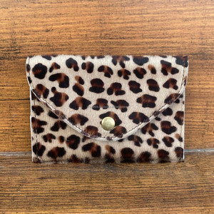 Nuevo Mini monedero de cuero genuino con estampado de animales, tarjetero, bolsillo frontal Delgado, billetera para mujer, tarjeta de crédito/monedero, sobre, bolsa - Product Image 2