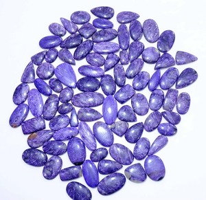 Wholesale Supply Natural Charoite Loose Gemstone Designer Quality Purple Swirl Stone for Fine Jewelry Making Available For Sale - Product Image 1