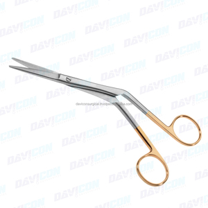 Ciseaux à septum nasal manuels HEYMAN de 18cm avec lame en acier inoxydable et base d'instrument chirurgical en carbure de tungstène TC - Product Image 6