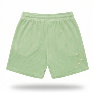 กางเกงขาสั้นคาร์โก้ผู้ชายพรีเมียม ผ้ากำมะหยี่ ประดับดาวคริสตัล เอวยางยืด ระบายอากาศ แห้งเร็ว สำหรับฤดูร้อน ผลิตโดยมาลูซา อินดัสทรีส์ - Product Image 3