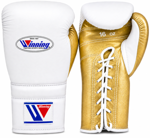 Gants de boxe personnalisés blancs et rouges, personnalisables, pour entraînement de kick-boxing, à lacets et fermeture auto-agrippante, en cuir véritable - Product Image 4