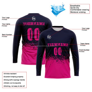 Créateur de t-shirts personnalisés à manches longues, impression par sublimation sur vêtements, vente en gros, livraison rapide - Product Image 2