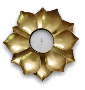 Handcrafted Brass Metal Urli Bowl-Traditional <b>Indian</b> Wedding <b>Home</b> <b>Decoration</b> for Floating Flowers & Candles - Product Image 1