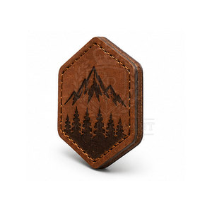 Écussons en cuir couleur personnalisée, étiquettes gaufrées avec logo personnalisé, accessoires vestimentaires durables pour vêtements, vente en gros - Product Image 3