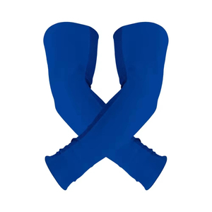 Manchons de compression sportifs en coton anti-UV sans couture avec logo personnalisé, respirants en polyester pour le cyclisme et la course à pied - Product Image 1