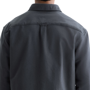 Chemise Oxford à coupe classique pour homme, manches longues, en coton, boutonnée, décontractée, élégante, pour le bureau, classique, pour tous les jours - Product Image 5