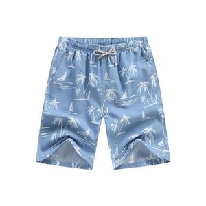 <b>Men</b> Floral Print Board Shorts Quick Dry Drawstring Waist Casual Swim <b>Trunks</b> Bermuda Length Polyester Material - Product Image 2