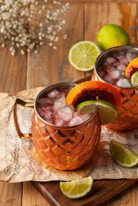 Juego de tazas Moscow Mule de cobre, tazas para bebidas Coastal Lagoon, tazas reutilizables hechas a mano, tazas para servir con acabado premium - Product Image 5