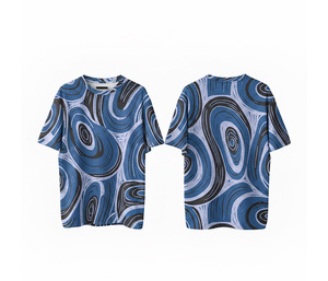 Full Sublimation Round Neck T-Shirt Custom Printing Service | <b>Men</b> Women Youth Sizes | Lightweight Quick Dry - Product Image 5
