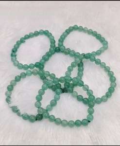 Pulsera de cuentas de aventurina verde natural de excelente calidad para meditación y energía positiva disponible a un precio razonable. - Product Image 5