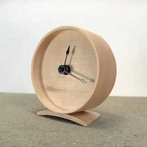 Reloj de Escritorio Moderno de Madera con Forma de Diamante, Reloj de Mesa Geométrico de Madera Maciza, Reloj de Mesa Silencioso de Cuarzo, Decoración de Oficina - Product Image 2