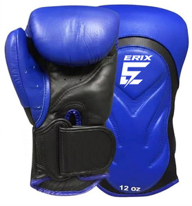 Gants d'entraînement de boxe professionnels pour Muay Thai, MMA, Kickboxing, unisexes, en cuir durable, avec fermeture auto-agrippante, personnalisables - Product Image 1