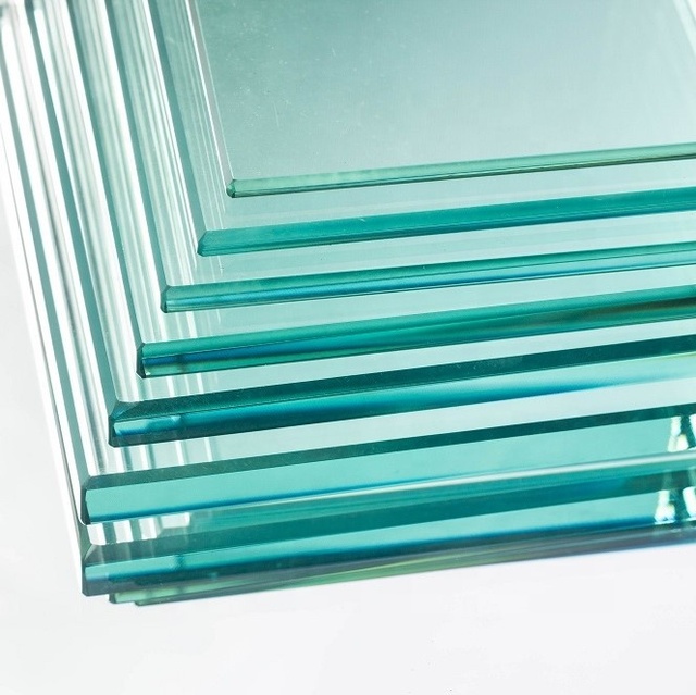 Custom Size Balustrade Commercial Safety Tempered Laminated Glass Building Shower Door Sheet Glass