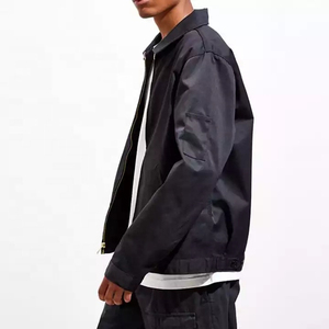 Veste en sergé de coton pour homme, haute qualité, mode personnalisée, décontractée, logo brodé, manches longues, résistante et durable - Product Image 2