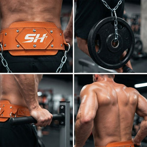 Cinturón de Soporte Lumbar de Cuero Vacuno para Levantamiento de Pesas, Unisex, con Hebilla, para Fisicoculturismo, Servicios OEM, Etiqueta Personalizada - Product Image 5