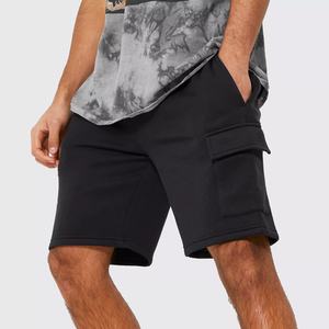 Shorts de sport pour hommes en toile respirante avec cordon de serrage, taille mi-haute, coupe décontractée personnalisée, shorts de détente, commande en gros, fournisseur de vêtements OEM - Product Image 6