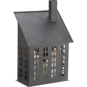 Juego de 3 faroles de metal blanco estilo rústico para velas, decoración redonda para el hogar, portavelas votivas, al mejor precio - Product Image 3