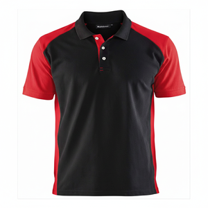 Polo bicolore pour homme, mode moderne, décontracté, été, 66% coton, broderie, service OEM, polos personnalisés pour homme - Product Image 2