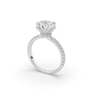 Anillo de oro amarillo de 14 quilates con diamante de laboratorio de 3.08 quilates, corte brillante redondo, solitario clásico, regalo de aniversario, joyería fina para ella. - Product Image 5