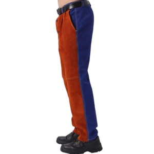 High Quality Flame Retardant Cow <b>Split</b> Leather Welding <b>Trouser</b> Level a Protection Regular Fit Heavy Industrial Safety 500C-1000C - Product Image 3