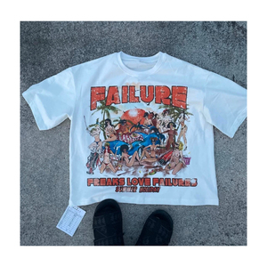 เสื้อยืดคอตตอนคุณภาพสูงสำหรับผู้ชาย ทรงบ็อกซี่ หนานุ่ม พิมพ์ลายได้ตามต้องการ พร้อมโลโก้สั่งทำ - Product Image 5