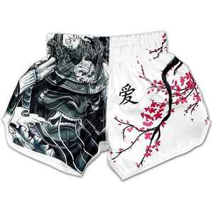 Short de boxe léger et respirant pour homme, taille mi-haute, fermeture élastique, en tissu peigné uni, modèle très prisé - Product Image 1