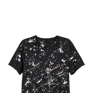 Camiseta Moderna con Estampado de Salpicaduras de Pintura, Estilo Urbano Premium, Vintage, Gráfico, Transpirable, para Hombre, 100% Algodón, Secado Rápido - Product Image 5