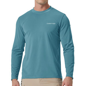 Camiseta de Pesca de Manga Larga con Protección Solar UPF 50, Transpirable, de Poliéster 100%, Talla Grande, Personalizable con Logotipo, ODM - Product Image 1